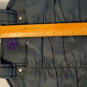 Gym Bag Fitness Workout GAIAM Metro Charcoal Gray Purple w Yoga Mat Holder